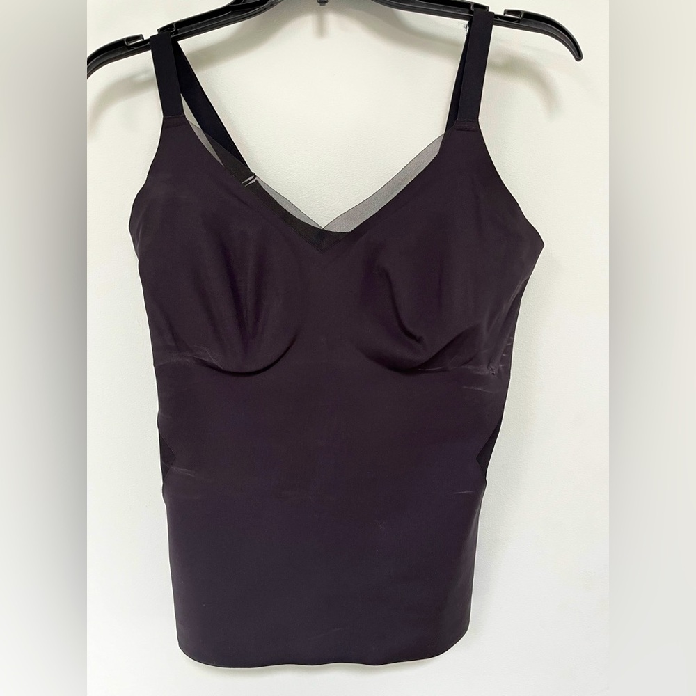 Honey love crossover cami in black